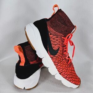 Nike Shoes Mens 10 Red Orange Air Footscape Magista Flyknit Bright Crimson